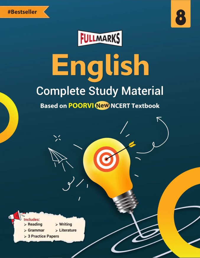 Full Marks English Complete Study Material Class 8 | Based on New NCERT Textbook POORVI and CBSE Syllabus